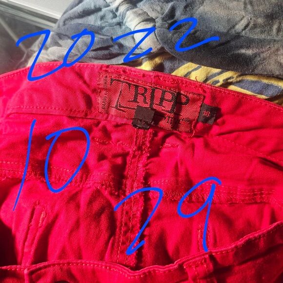 Vintage y2k 2010s red plus size tripp nyc skinny jeans - Picture 6 of 6